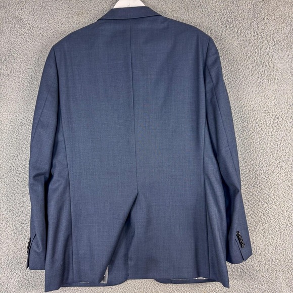 Indochino Blazer Mens 42R Blue 100% Wool Two Button Sport Coat Jacket - Picture 7 of 15